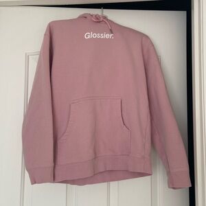Pink Glossier hoodie